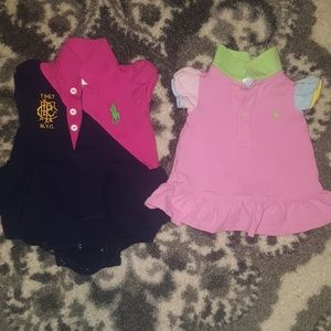 Ralph Lauren Lot, Girls Romper and Top, 3m